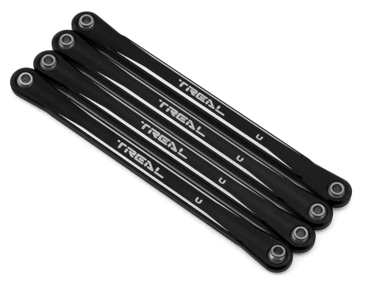 Treal Hobby Losi Mini LMT Aluminum Upper Suspension Links (Black) (4) (TLHTLMT18-37)
