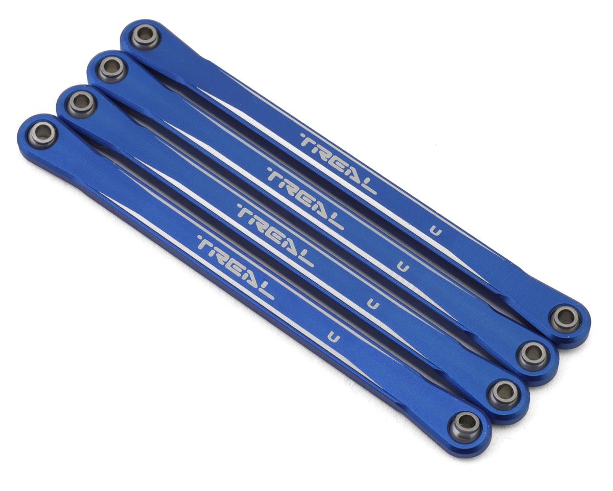 Treal Hobby Losi Mini LMT Aluminum Upper Suspension Links (Blue) (4) (TLHTLMT18-38)