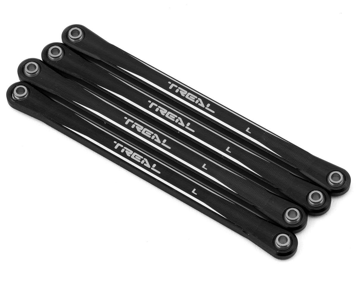 Treal Hobby Losi Mini LMT Aluminum Lower Suspension Links (Black) (4) (TLHTLMT18-42)