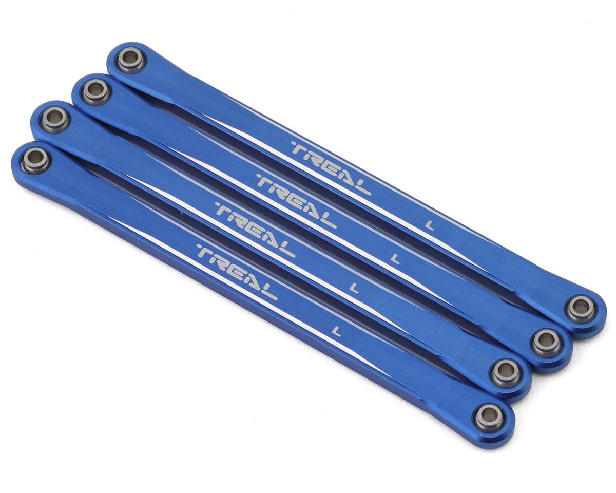 Treal Hobby Losi Mini LMT Aluminum Lower Suspension Links (Blue) (4) (TLHTLMT18-43)