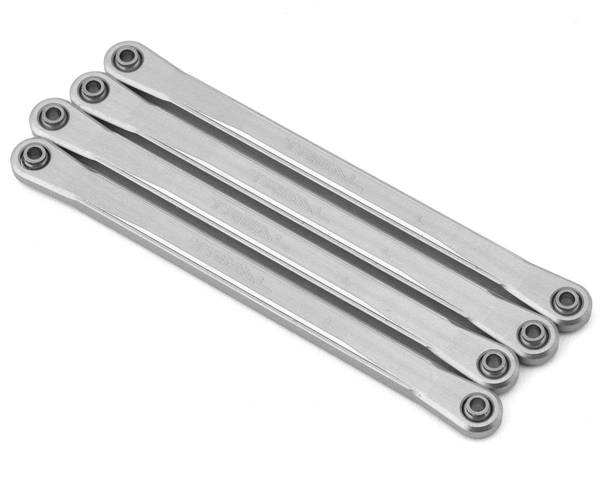 Treal Hobby Losi Mini LMT Aluminum Lower Suspension Links (Silver) (4) (TLHTLMT18-46)