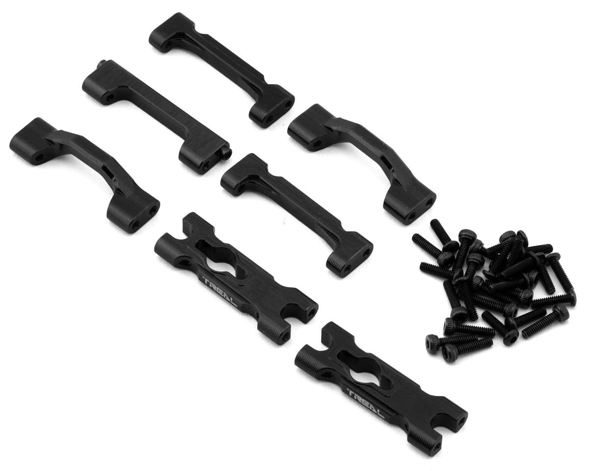 Treal Hobby Losi Mini LMT Aluminum Chassis Cross Brace Set (Black) (TLHTLMT18-70)