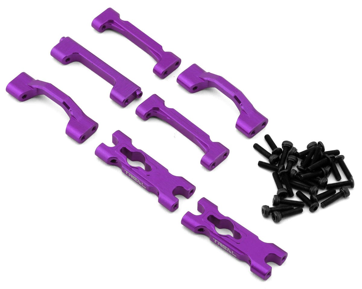 Treal Hobby Losi Mini LMT Aluminum Chassis Cross Brace Set (Purple) (TLHTLMT18-73)