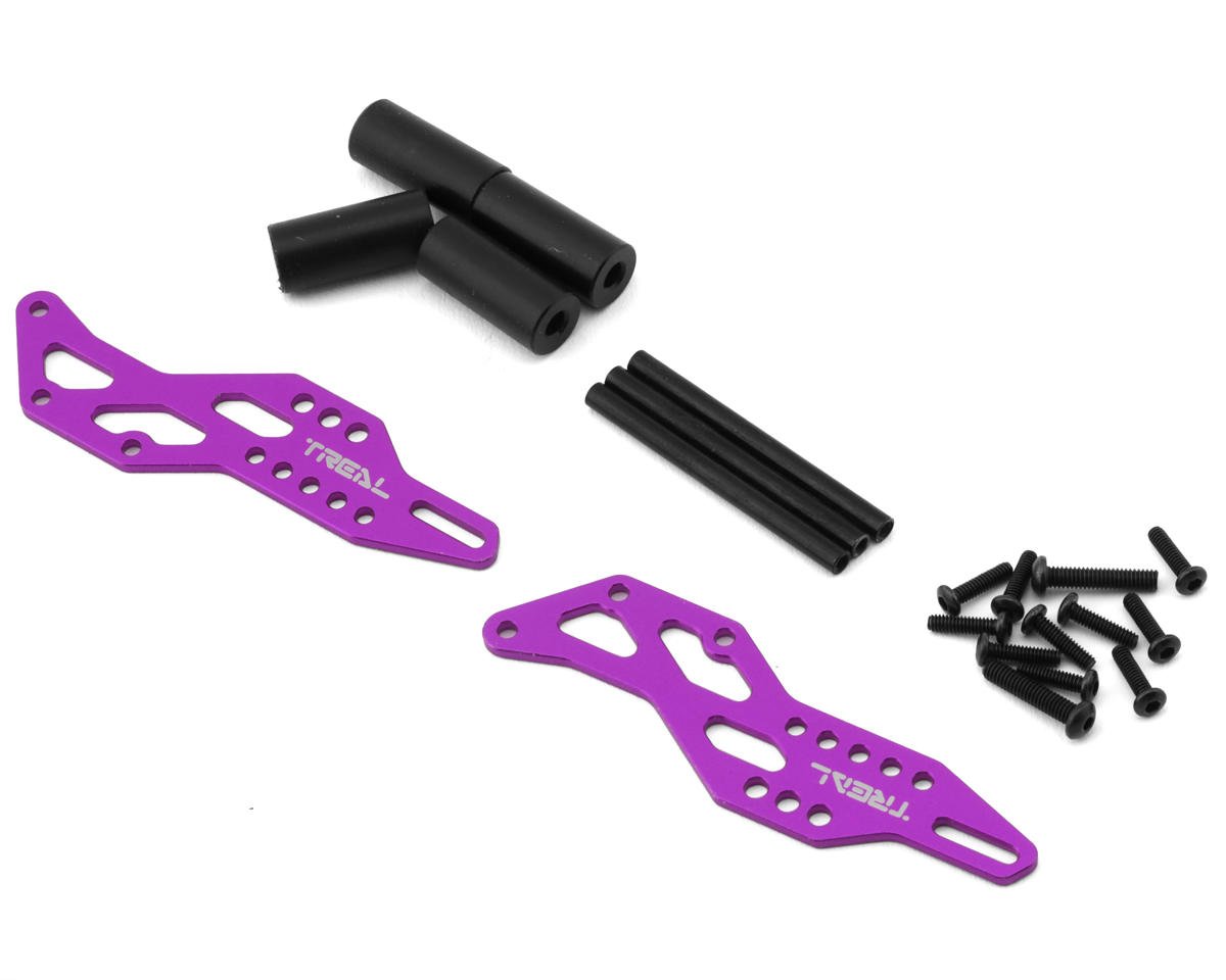 Treal Hobby Losi Mini LMT Aluminum Wheelie Bar Set (Purple) (TLHTLMT18-83)
