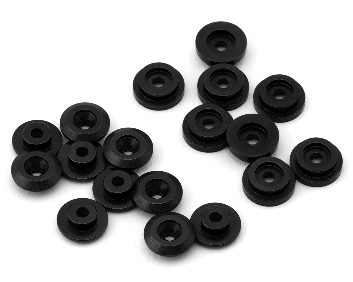Treal Hobby Losi Mini LMT Aluminum Body Buttons Set (Black) (10) (TLHTLMT18-85)