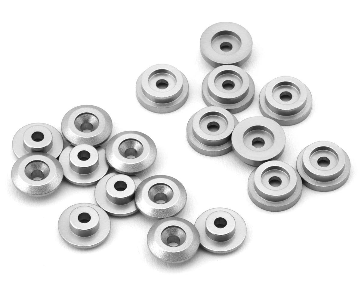 Treal Hobby Losi Mini LMT Aluminum Body Buttons Set (Silver) (10) (TLHTLMT18-89)