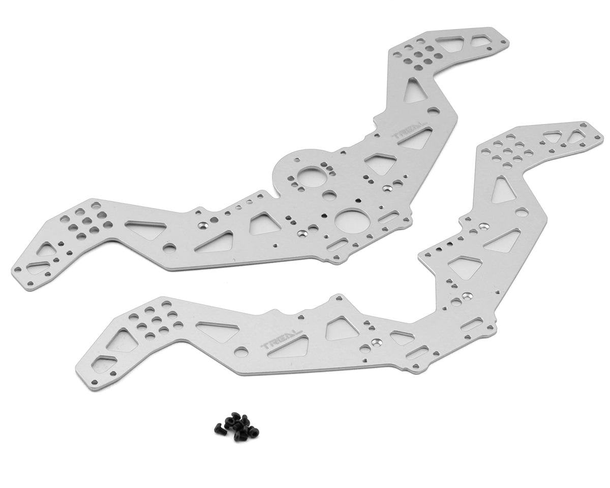 Treal Hobby Losi Mini LMT Aluminum Chassis Frame Side Plates (Silver) (2) (TLHTLMT18-94)