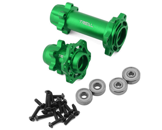 Treal Hobby Promoto CNC Aluminum Front & Rear Hub Set (Green) (TLHTPROMOTOMX-03)