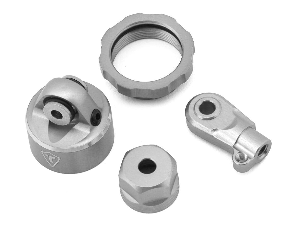 Treal Hobby Losi Promoto MX CNC Aluminum Shock Cap With Bottom Retainer Set (TLHTPROMOTOMX-103)