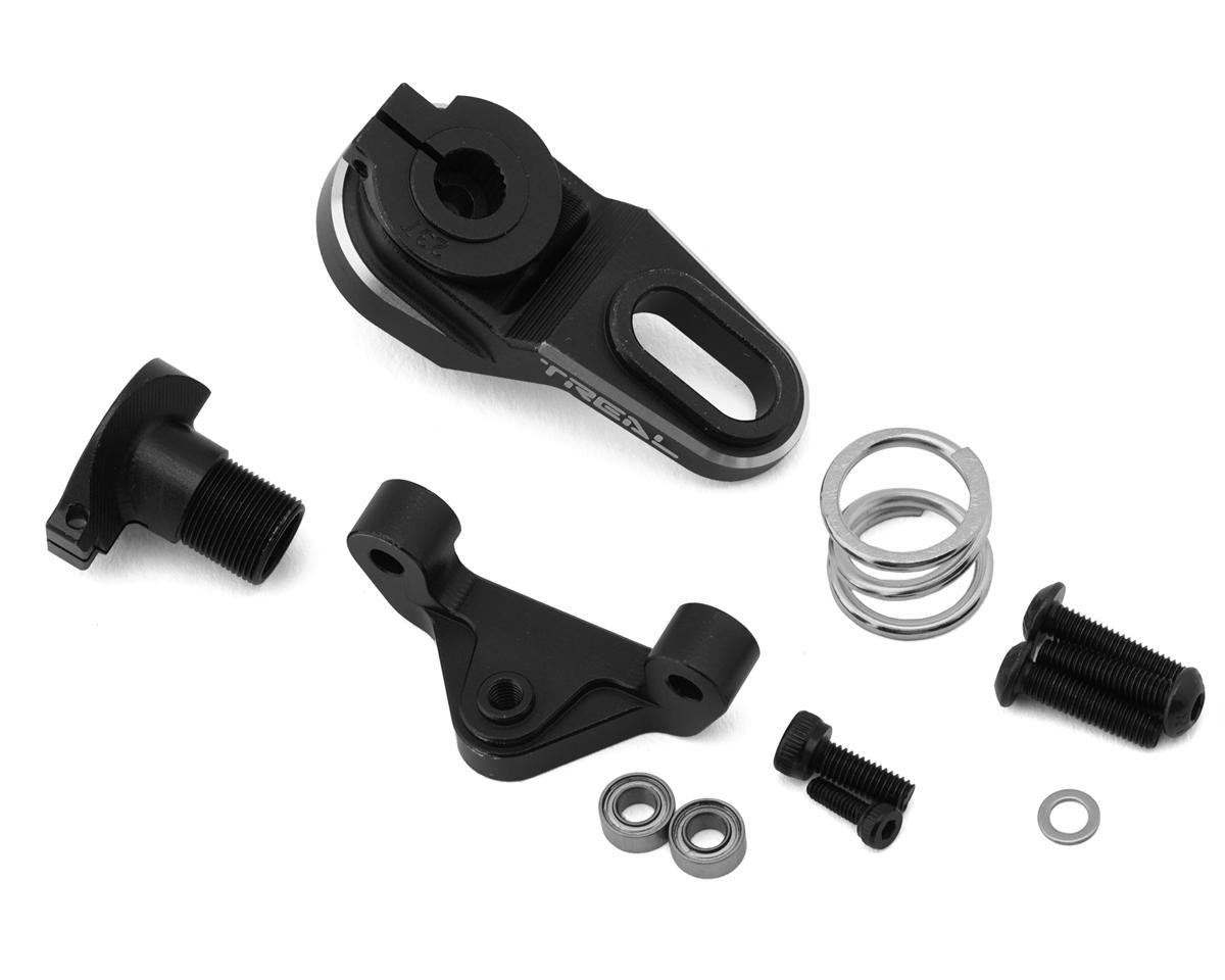 Treal Hobby Losi Promoto MX CNC Aluminum Clamping Servo Saver (25T/23T) (Black) (TLHTPROMOTOMX-110)