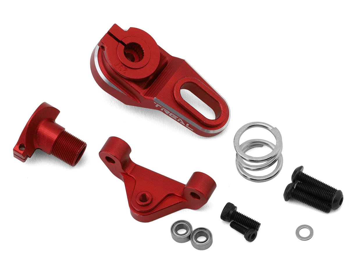 Treal Hobby Losi Promoto MX CNC Aluminum Clamping Servo Saver (25T/23T) (Red) (TLHTPROMOTOMX-114)