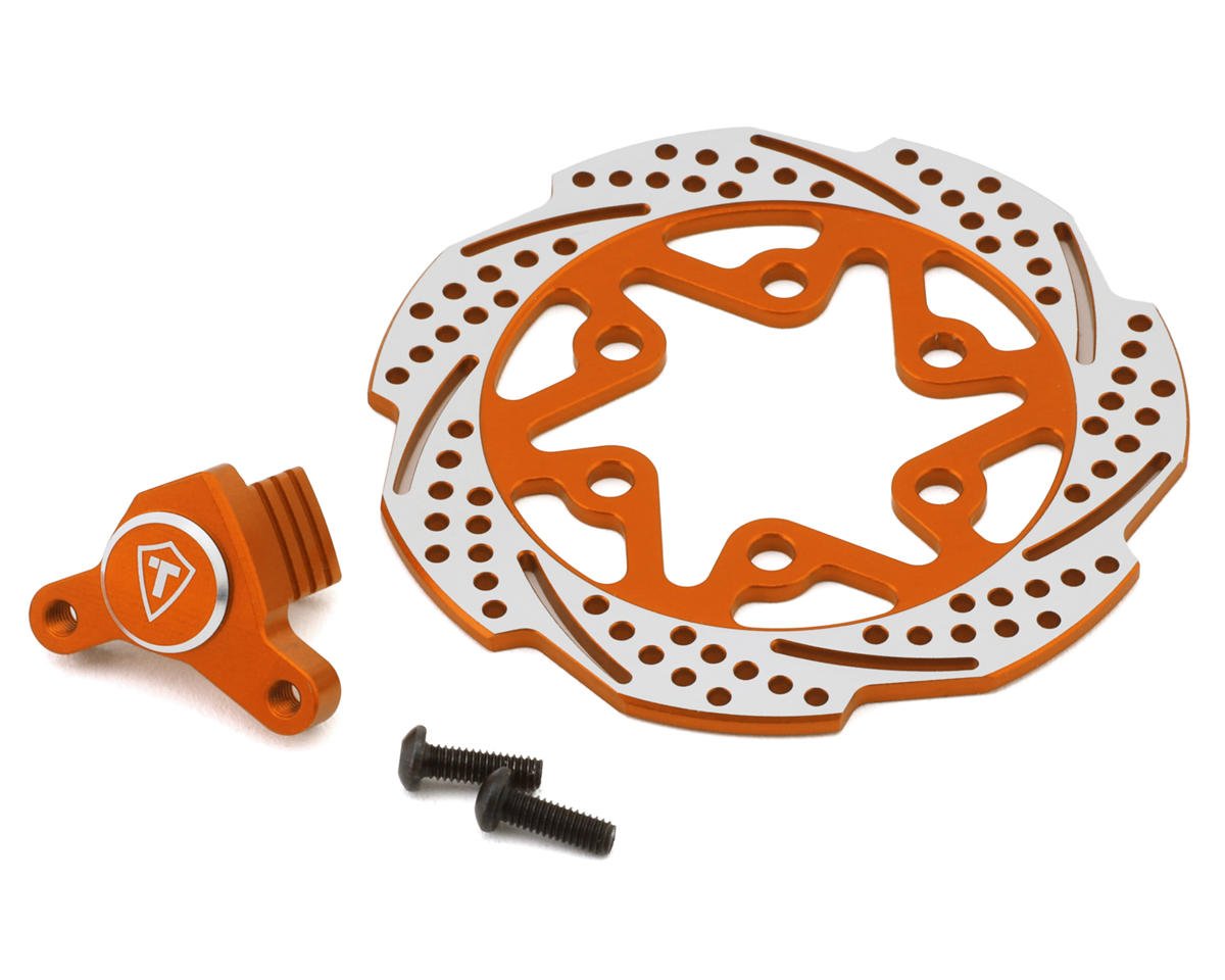 Treal Hobby Promoto MX Aluminum Rear Brake Disc Caliper (Orange) (TLHTPROMOTOMX-119)