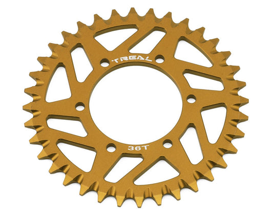 Treal Hobby Losi Promoto MX CNC Aluminum Rear Sprocket (Gold) (36T) (TLHTPROMOTOMX-127)