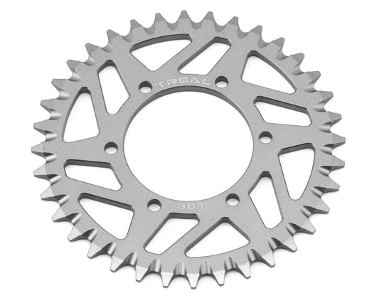 Treal Hobby Losi Promoto MX CNC Aluminum Rear Sprocket (Silver) (36T) (TLHTPROMOTOMX-130)