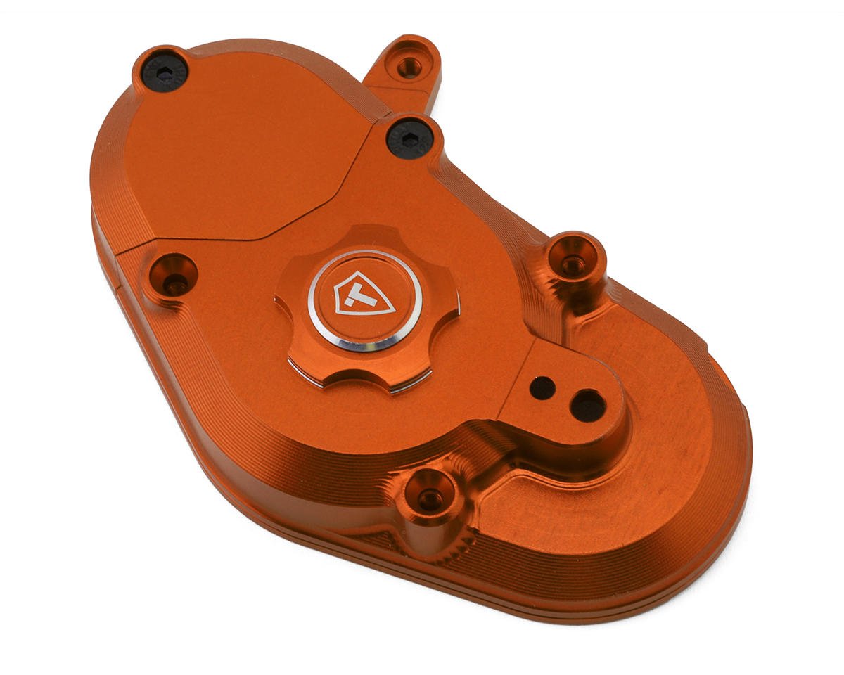Treal Hobby Losi Promoto MX CNC Aluminum Transmission Case (Orange) (TLHTPROMOTOMX-135)