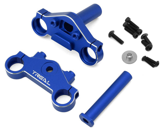 Treal Hobby Promoto CNC Aluminum Triple Clamp Set (Blue) (TLHTPROMOTOMX-14)