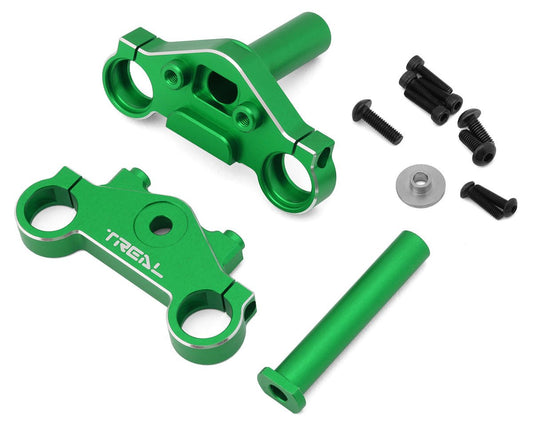 Treal Hobby Promoto CNC Aluminum Triple Clamp Set (Green) (TLHTPROMOTOMX-15)