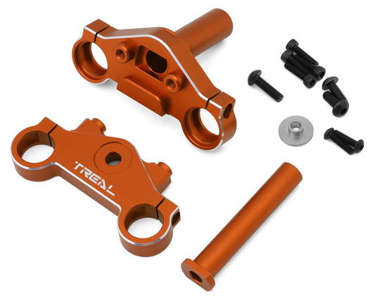 Treal Hobby Promoto CNC Aluminum Triple Clamp Set (Orange) (TLHTPROMOTOMX-16)