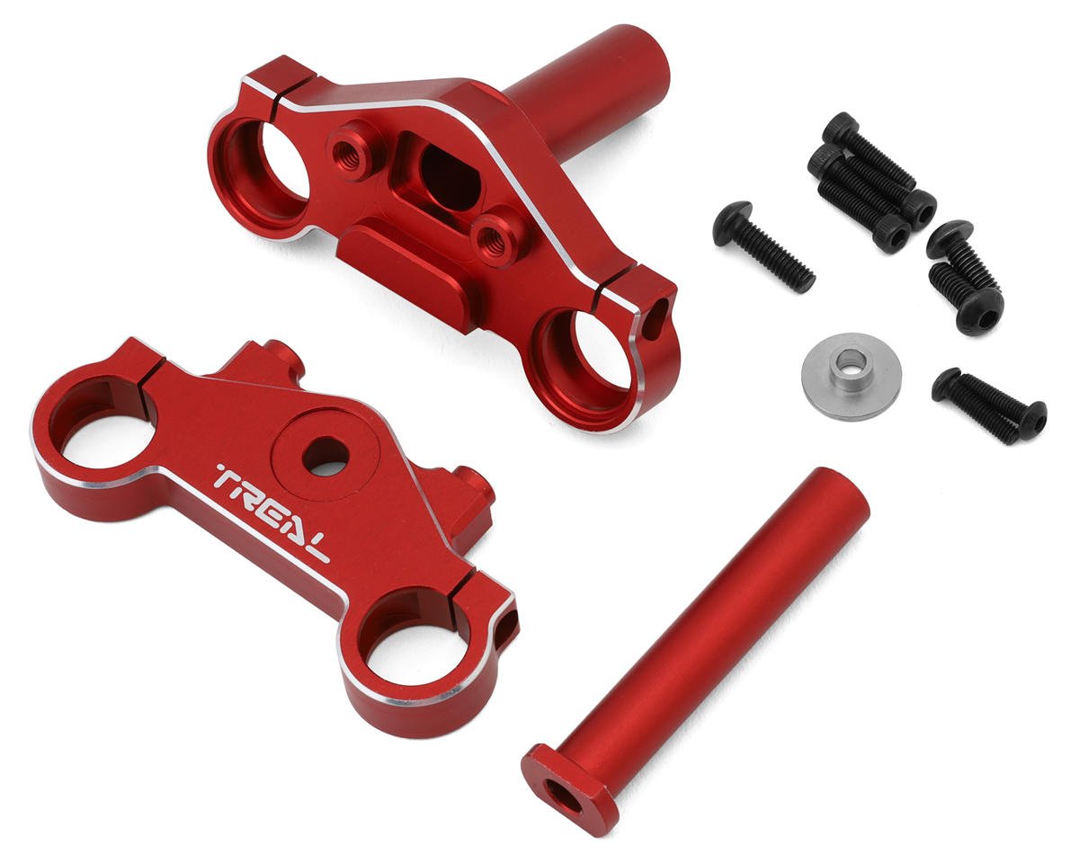 Treal Hobby Promoto CNC Aluminum Triple Clamp Set (Red) (TLHTPROMOTOMX-17)