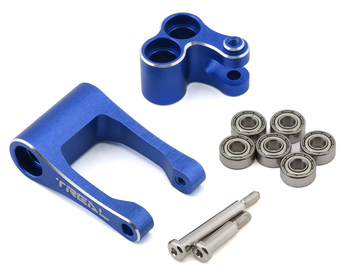 Treal Hobby Promoto CNC Aluminum Suspension Linkage Set (Blue) (TLHTPROMOTOMX-20)