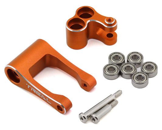 Treal Hobby Promoto CNC Aluminum Suspension Linkage Set (Orange) (TLHTPROMOTOMX-22)
