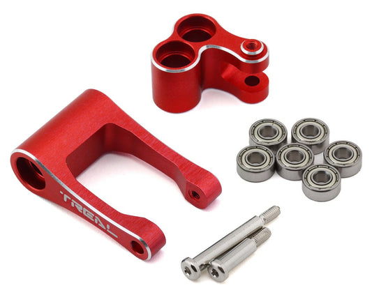 Treal Hobby Promoto CNC Aluminum Suspension Linkage Set (Red) (TLHTPROMOTOMX-23)