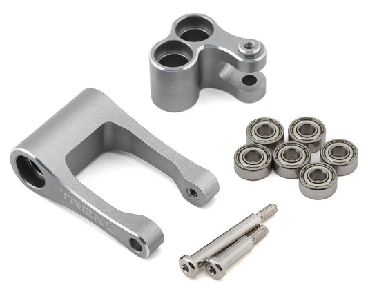 Treal Hobby Promoto CNC Aluminum Suspension Linkage Set (Silver) (TLHTPROMOTOMX-24)