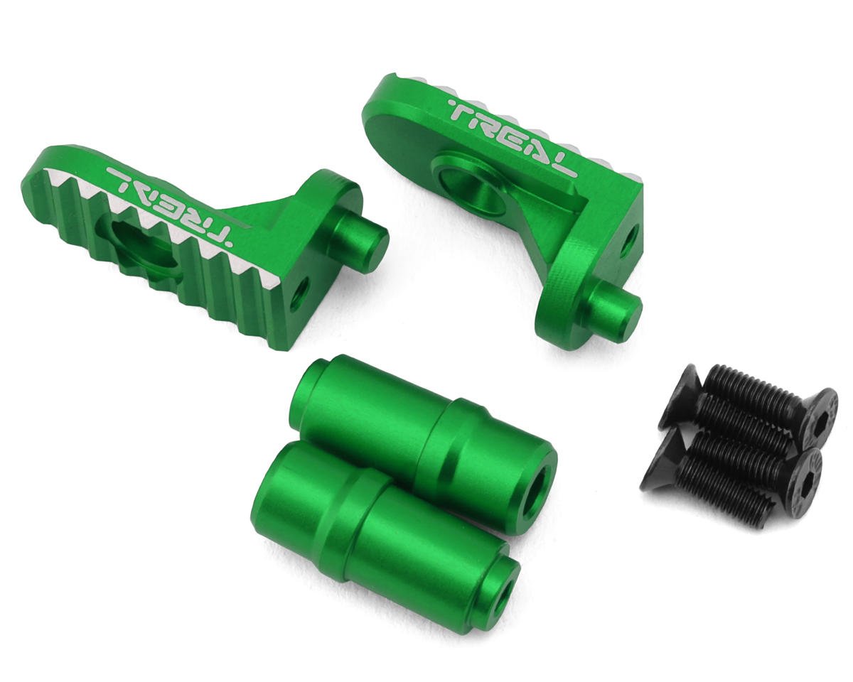 Treal Hobby Promoto CNC Aluminum Foot Pegs (Green) (2) (TLHTPROMOTOMX-33)