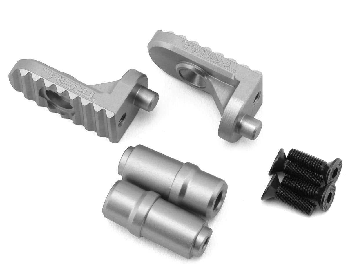 Treal Hobby Promoto CNC Aluminum Foot Pegs (Silver) (2) (TLHTPROMOTOMX-36)
