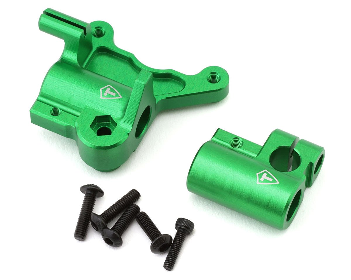 Treal Hobby Promoto CNC Aluminum Fork Lug Set (Green) (TLHTPROMOTOMX-46)