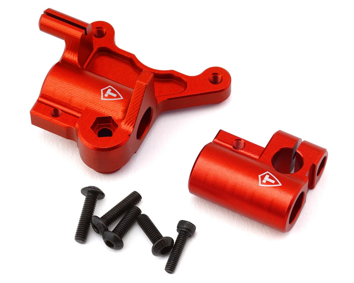 Treal Hobby Promoto CNC Aluminum Fork Lug Set (Red) (TLHTPROMOTOMX-48)