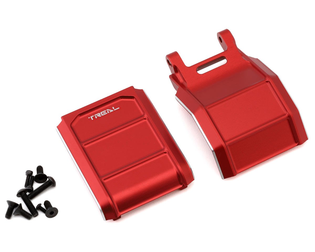 Treal Hobby Losi Promoto MX CNC Aluminum Skid Plate (Red) (TLHTPROMOTOMX-60)