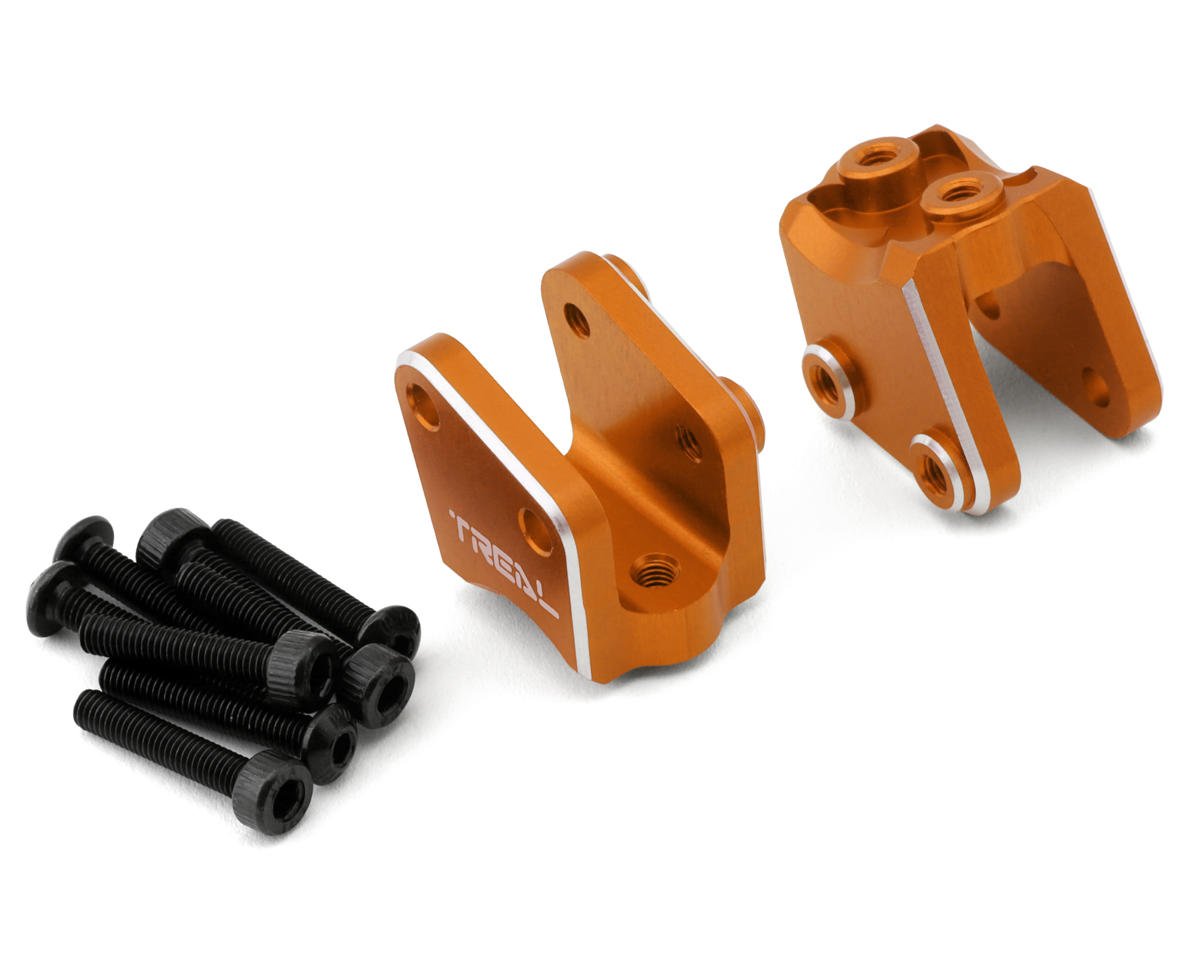 Treal Hobby Axial RBX10 Ryft Aluminum Rear Link Mounts (Orange) (2) (TLHTRYFT-14)