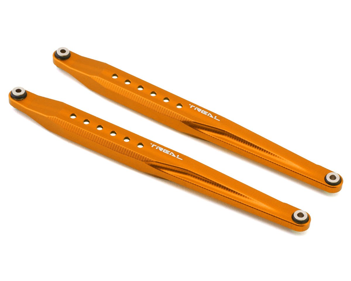 Treal Hobby Axial RBX10 Ryft Aluminum Rear Trailing Arms (Orange) (2) (TLHTRYFT-16)