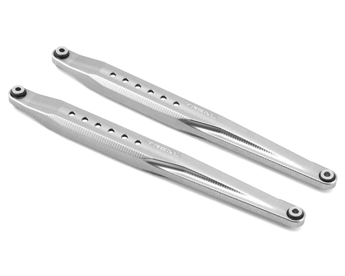 Treal Hobby Axial RBX10 Ryft Aluminum Rear Trailing Arms (Silver) (2) (TLHTRYFT-17)