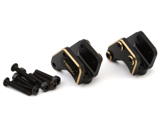Treal Hobby Axial RBX10 Ryft Brass Front Link Mounts (Black) (2) (29g) (TLHTRYFT-19)