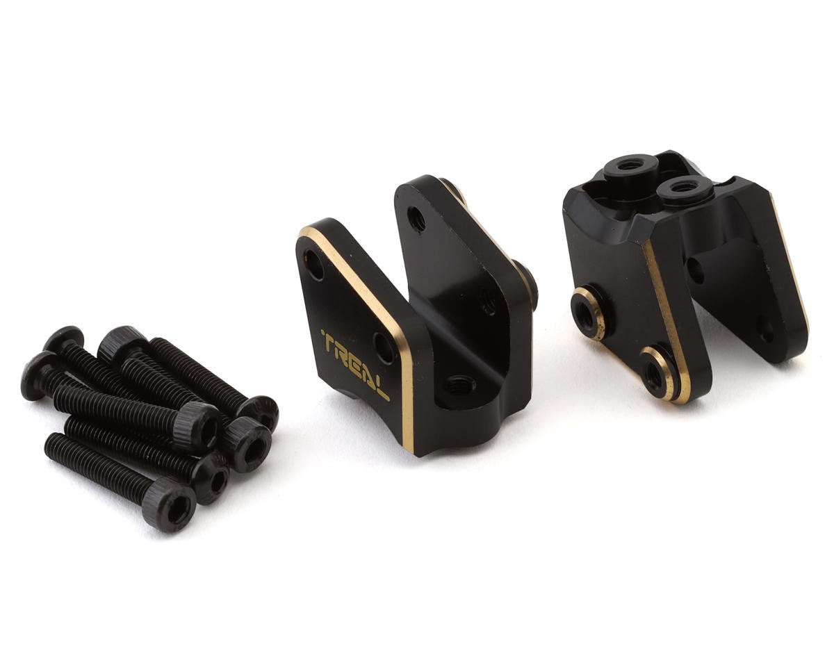 Treal Hobby Axial RBX10 Ryft Brass Rear Link Mounts (Black) (2) (22.65g) (TLHTRYFT-20)