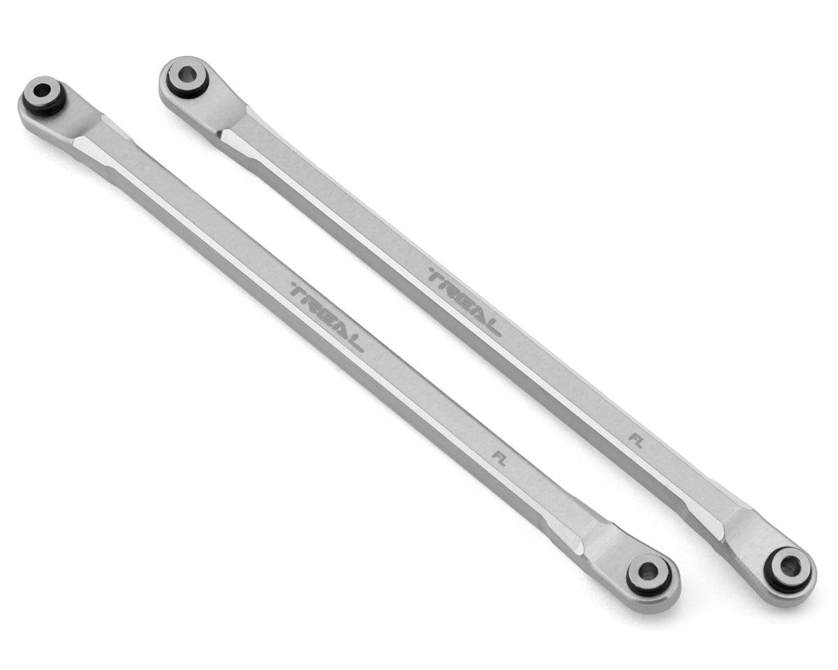 Treal Hobby RBX10 Ryft Aluminum Front Lower Links (Silver) (2) (TLHTRYFT-33)