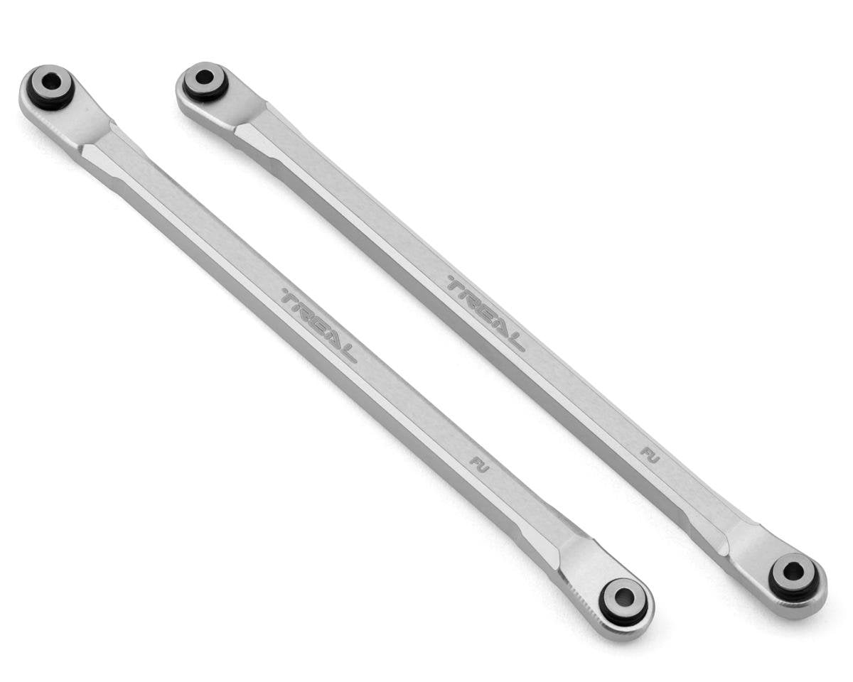 Treal Hobby RBX10 Ryft Aluminum Front Upper Links (Silver) (2) (TLHTRYFT-36)
