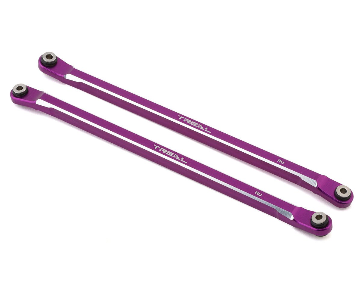 Treal Hobby Axial RBX10 Ryft Aluminum Rear Upper Links (Purple) (2) (TLHTRYFT-54)