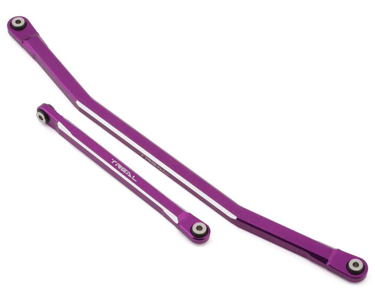 Treal Hobby Axial RBX10 Ryft Aluminum Steering Links (Purple) (TLHTRYFT-55)