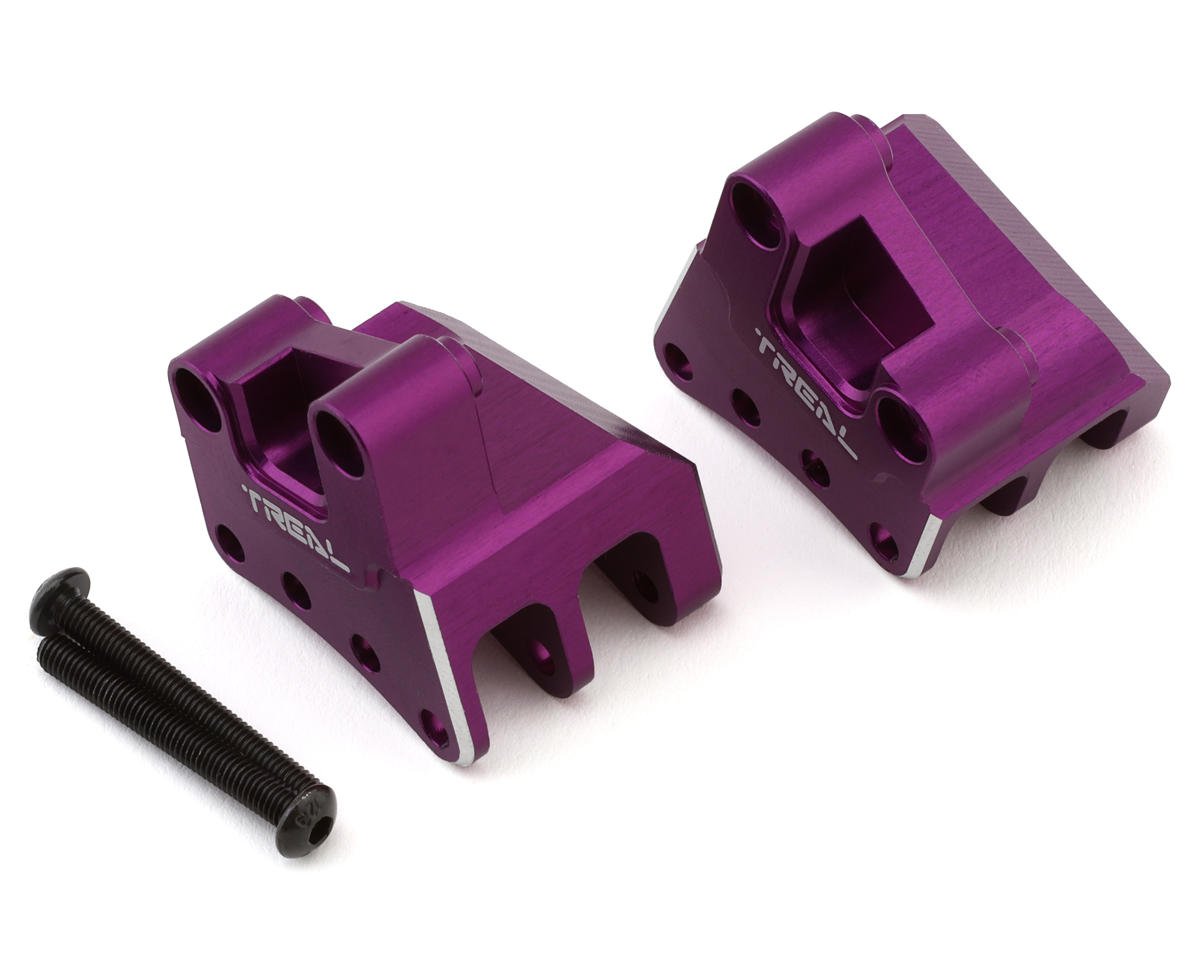 Treal Hobby Axial RBX10 Ryft Aluminum Rear Shock Mounts (Purple) (2) (4-Holes) (TLHTRYFT-63)