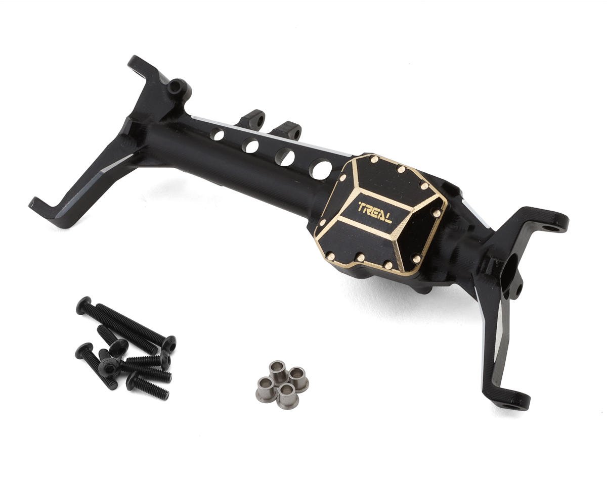 Treal Hobby SCX10 III Aluminum Front Portal Axle w/Brass Differential Cover (TLHTSCX10_III-16)