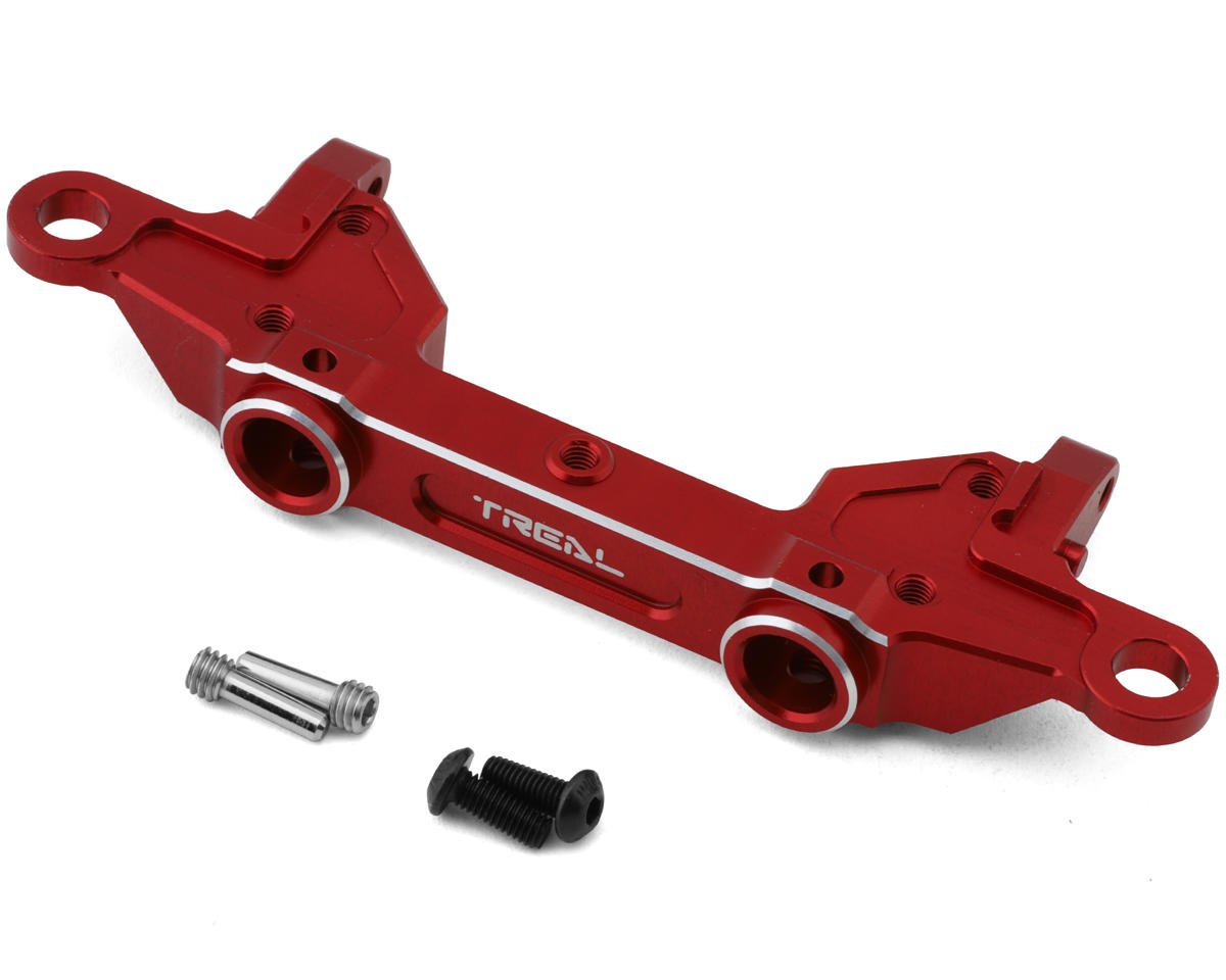 Treal Hobby Axial SCX10 III CNC Aluminum Rear Bumper Mount (Red) (TLHTSCX10_III-55)