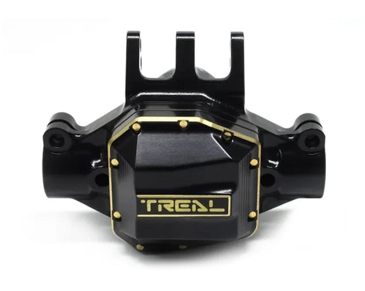 Treal Hobby Axial SCX10 Pro Brass Rear Center Axle Housing (Black) (157.3g) (TLHTSCX10_PRO-02)