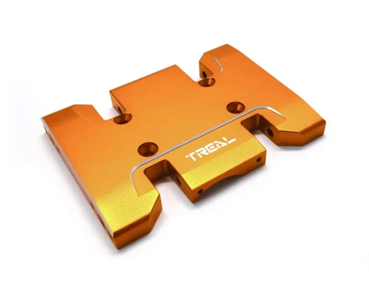 Treal Hobby Axial SCX10 Pro 7075 Aluminum Center Skid Plate (Orange) (TLHTSCX10_PRO-19)
