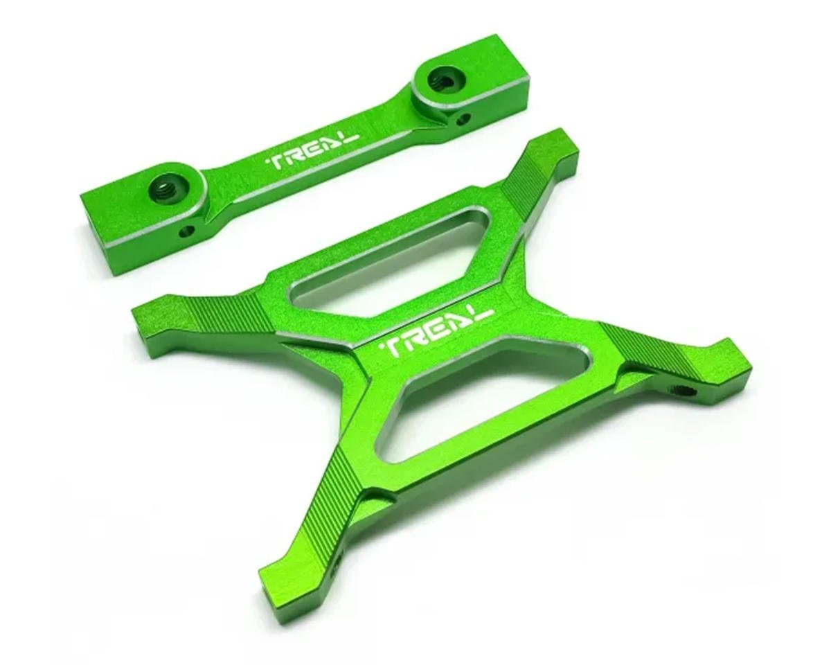 Treal Hobby Axial SCX10 Pro 7075 Billet Aluminum Rear Chassis Brace Set (Green) (TLHTSCX10_PRO-26)