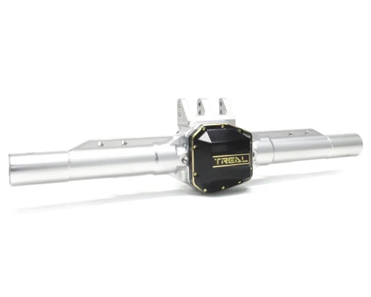 Treal Hobby Axial SCX10 Pro 7075 Aluminum Rear Axle Housing (Silver) (TLHTSCX10_PRO-52)