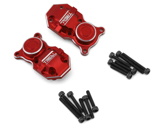 Treal Hobby Axial SCX24 Aluminum Axle Differential Cover Set (2) (Red) (TLHTSCX24-139)