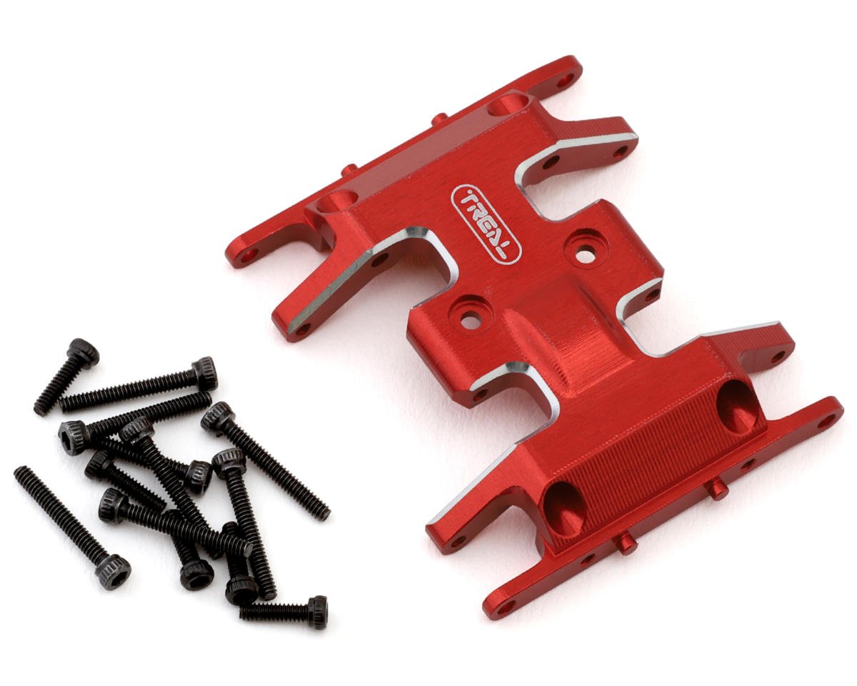 Treal Hobby Axial SCX24 Aluminum Skid Plate (Red) (TLHTSCX24-14)